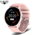 Relógio inteligente feminino LIGE 2025 com tela sensível ao toque, esportivo, fitness, IP67, à prova d'água, Bluetooth, para Android e iOS Sucesso Ativa