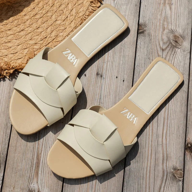 Chinelos baixos, sapatos casuais femininos, tendência 2024, vestidos elegantes de verão, sandálias de praia, designer de casa, bico redondo, marca de banheiro Sucesso Ativa