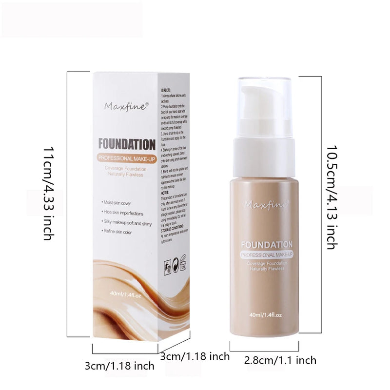 Base líquida corretivo eficaz à prova d'água e resistente ao suor maquiagem cosméticos profissionais Sucesso Ativa