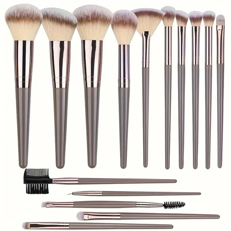 Conjunto profissional de 3 a 20 pincéis de maquiagem, macios e fofos, para base, sombra, corretivo, blush e pincel kabuki, ferramenta de beleza feminina Sucesso Ativa